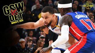 Golden State Warriors Full Team Highlights vs Pistons | March 8, 2025 | FreeDawkins