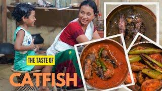 Catfish recipe in Assamese traditional style । শিঙি আৰু মাগুৰ মাছৰ জোল।