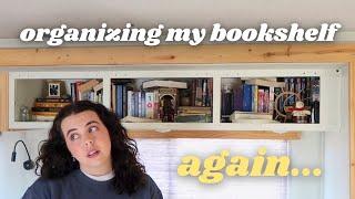 bookshelf organization: chaos edition *new books, book unhaul, decorating & more!*