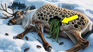 Rescuing an Injured Reindeer Covered in Honeycomb-like Holes | Amazing Arctic Animal Rescue