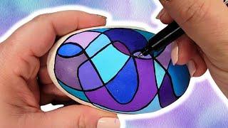 My Self Care Hack: Zentangle Rock Painting! 