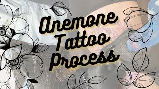 Anemone Flower // Tattoo Process