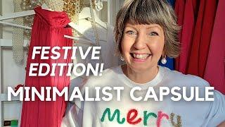 Time to Sparkle! My Minimalist Capsule Wardrobe goes  Christmas / Holidays festive