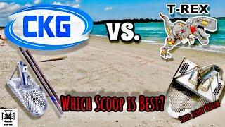 Metal Detecting/Treasure Hunting Sand Scoop Review CKG vs T-Rex Beach Scoops