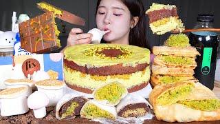 ASMR MUKBANG | Dubai Dessert Feast  Fix Dubai Chocolate, Dubai Sticky Rice Cakes, Crepes, Waffles