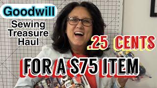 My Sewing Supply Thrift Haul ~ Amazing Goodwill Sewing Treasures