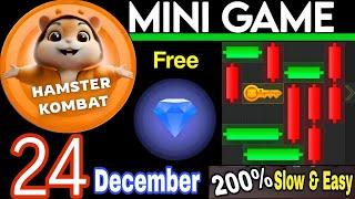 24 December  Puzzle Trick: P2E Hamster Kombat key MiniGame Solved, slow step by step! 