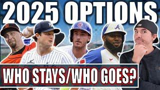 MLB Players With 2025 Options - Who Stays & Who Goes