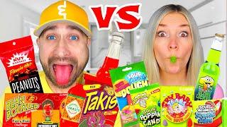 Eating the World's SPICIEST vs SOUREST Foods!