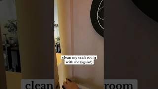 clean my craft room with me!  #craftroom #cleaningmotivation #office #declutter #organize #clean