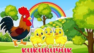 kukuruyuk | suara hewan 1&2 | lagu anak lucu | lagu edukasi anak