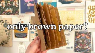 Make a junk journal with free brown paper packaging ️