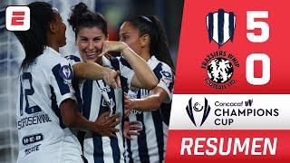 Las RAYADAS GOLEARON por 5-0 a las FRAZSIERS. Doblete de Marcela Restrepo | Concacaf W Champions Cup