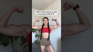 How to ACTUALLY stick to your calorie deficit ️ #caloriedeficitforweightloss