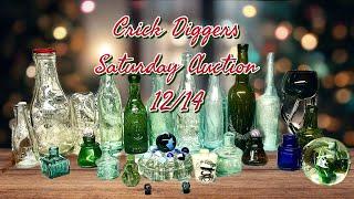 live at 7 an awesome bottle auction, inks, frostburg sodas, hutches, recent finds & more.