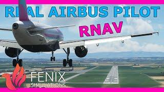 Fenix A320 RNAV Approach Tutorial with a Real Airbus Pilot! Beginner Friendly