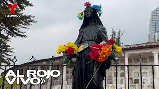 Aseguran que supuestos sicarios rezan a Virgen negra en cementerio de Colombia para pedir milagros