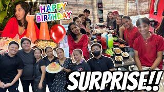 SINURPRISE AKO NG MGA STAFF NG JK ( BIRTHDAY CELEBRATION SA JK SAMGYUPSAL)