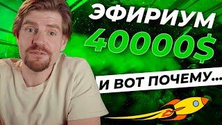 Эфириум $40,000 – Прогноз роста и цели криптовалюты!