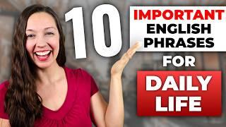 Important English Phrases for DAILY LIFE