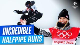 10 INSANE women's halfpipe runs at Beijing 2022 