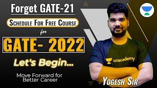 Schedule for Free Course of #GATE_2022 | Yogesh Tyagi