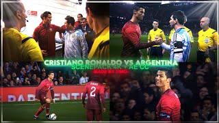 Cristiano Ronaldo Vs Argentina 2014 / RARE CLIPS ● SCENEPACK 4K (With AE CC and TOPAZ)