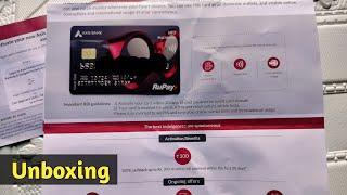 Axis Bank Neo rupay credit card unpacking || Benifits and limit