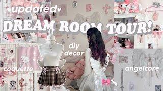 🩰 DREAM ROOM TOUR 🪽 aesthetic pinterest room makeover, angelcore + coquette ౨ৎ⋆