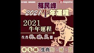 【#蘇民峰2021牛年運程】蘇民峰2021牛年運程 率先睇！生肖狗、豬、鼠｜U Magazine生活頻道