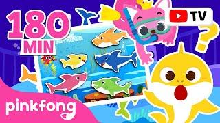 Hide and Seek with the Shark Family | +3 Hours of Story Time | Play with Baby Shark | Pinkfong