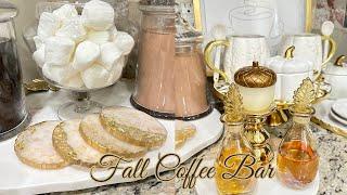 Fall Coffee bar Decorating Ideas | How to Style A Fall Coffee Bar 2023 | Coffee Bar Ideas