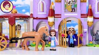 Belle and the Beast's Castle (with Belle's blue dress!) Lego Disney Princess build & review