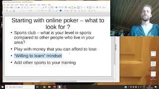 PokerSchool - Lecture 1 - Starting with online poker career