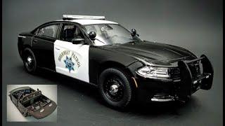 NEW! 2021 Dodge Charger Hemi Police Pursuit 1/25 Scale Model Kit Build How To Assemble Mask Paint