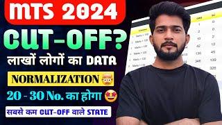 SSC MTS 2024 Cut-off & Normalization  ||  लाखों लोगों का DATA ️ || SSC MTS Cutoff 2024 || MTS 2024