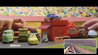  Lightning McQueen Helps The King | Side by Side Toy Play | Pixar Cars | Disney Kids