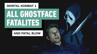 Mortal Kombat 1 - Every Ghostface Fatality, Animality, and Fatal Blow (4K)