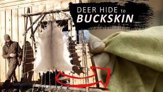 From Deer Hide to BUCKSKIN! Start to Finish