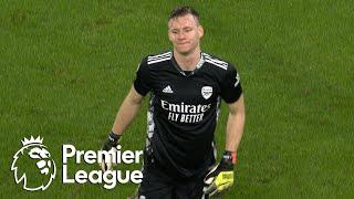 Bernd Leno sent off for intentional handball against Wolves | Premier League | NBC Sports