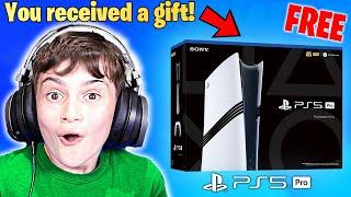 Gifting Little Bro *NEW* PS5 PRO! (FREE)