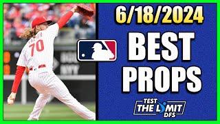 BEST MLB PLAYER PROP PICKS | Tuesday  6/18/2024 | Prizepicks Props Today!