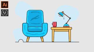 How make a Room Background Design in | Adobe Illustrator CC Tutorials