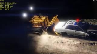 Grand Theft Auto V PC - Polícia de L.S vs. Trator Bulldozer (L.S Police vs. Bulldozer Tractor)