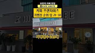 커피순위 21~30등 #커피 #커피창업 #커피창업준비 #커피창업비용 #커피체인점 #커피프랜차이즈 #커피창업정보 #커피숍 #커피숍창업 #커피숍창업준비 #커피숍창업비용 #키피숍체인점