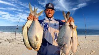 A BURACA DOS MONSTROS!! PESCA de PRAIA com ISCA NATURAL e ATRATIVOS CHUMBADA OFICIAL.