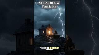 God Our Rock & Foundation/ Encouragement #Foundation #God #truth #motivation #christ #rock
