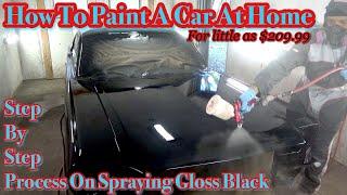How To Paint A Car At Home For $209.99 With UreKem Jet Black STEP BY STEP 1966 Ford Mustang Coupe