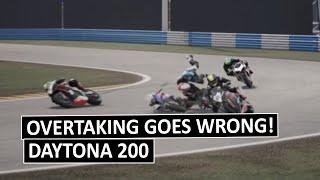 HORRIFYING CRASH! Overtaking Goes Wrong, Daytona 200