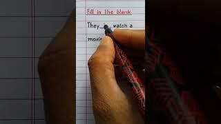 Future indefinite tense | They _ watch a movie tonight | Fill in the blank  ‎@IndrajitGoswami0607 